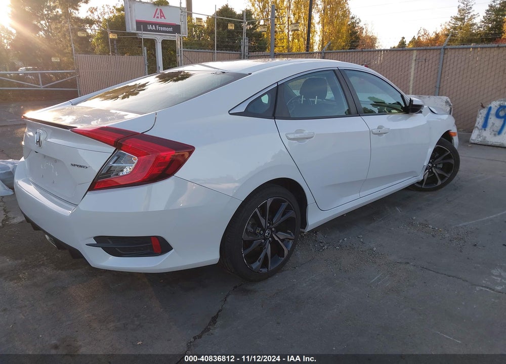 2021 HONDA CIVIC SPORT VIN: 2HGFC2F83MH509657