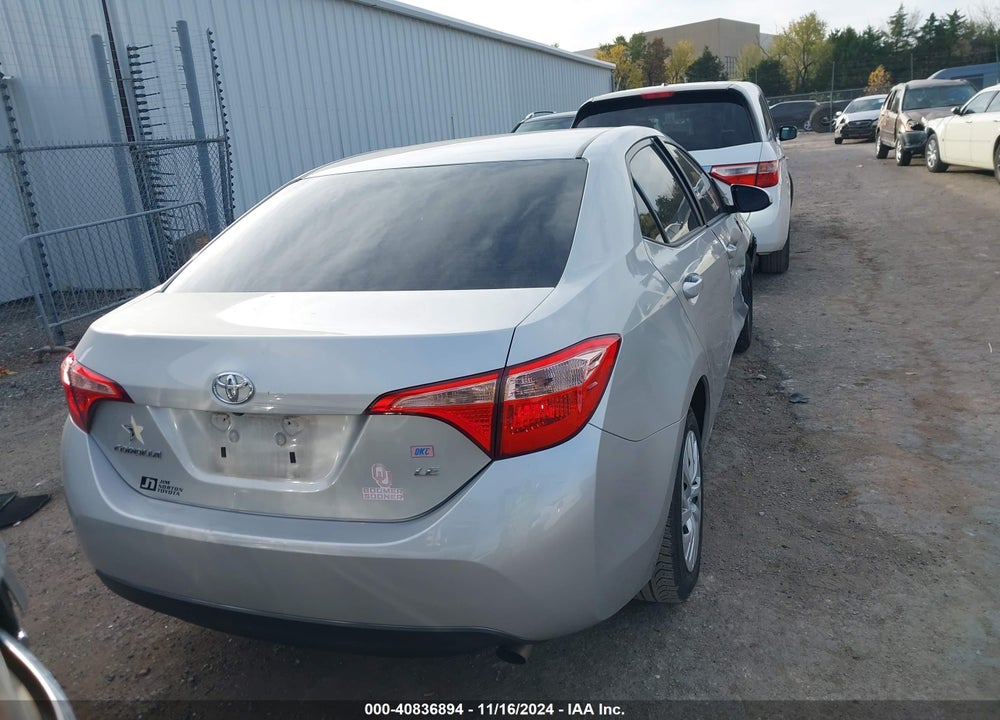 2019 TOYOTA COROLLA LE VIN: 5YFBURHE0KP876545