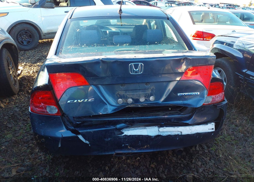 2008 HONDA CIVIC HYBRID VIN: JHMFA36238S005399