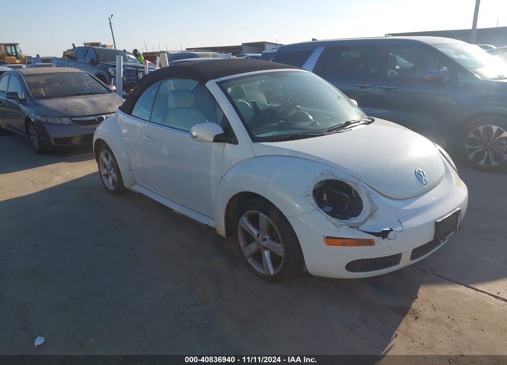 2007 VOLKSWAGEN NEW BEETLE TRIPLE WHITE VIN: 3VWFF31Y67M413303