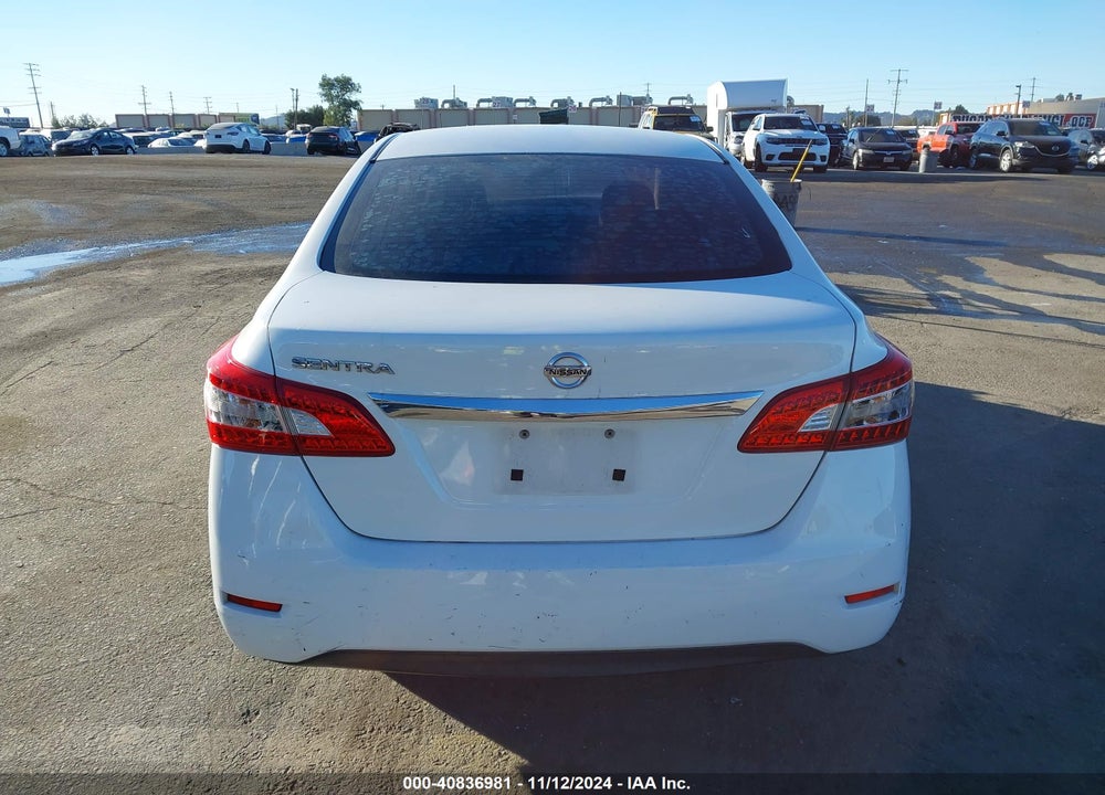 2015 NISSAN SENTRA S VIN: 3N1AB7AP8FY367927