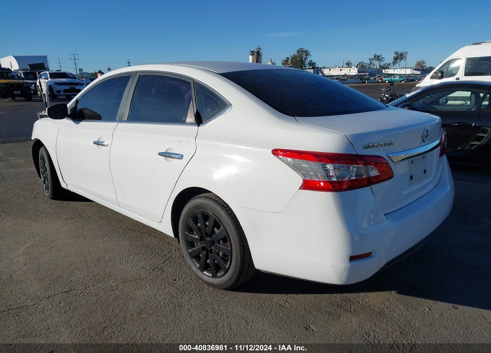 2015 NISSAN SENTRA S VIN: 3N1AB7AP8FY367927