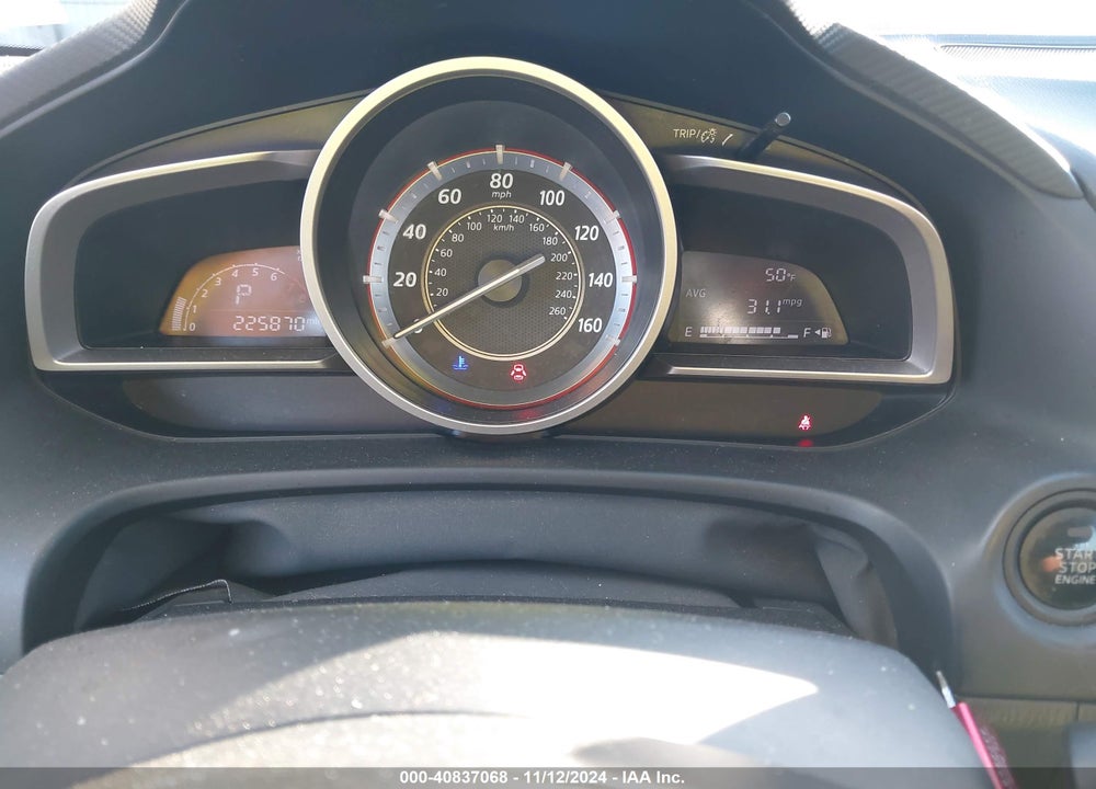 2014 MAZDA 3 I TOURING VIN: JM1BM1L76E1180193