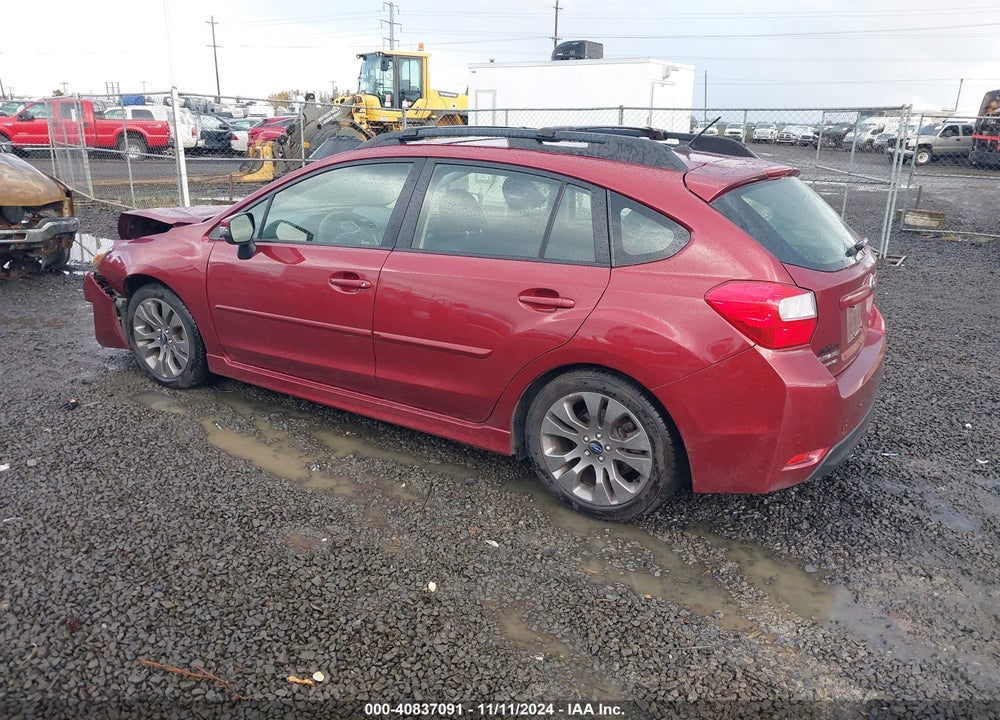 2015 SUBARU IMPREZA 2.0I SPORT PREMIUM VIN: JF1GPAT62F8271190