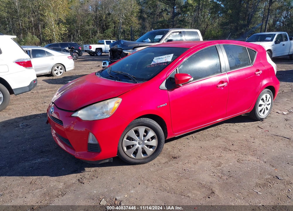 2013 TOYOTA PRIUS C ONE VIN: JTDKDTB35D1542121