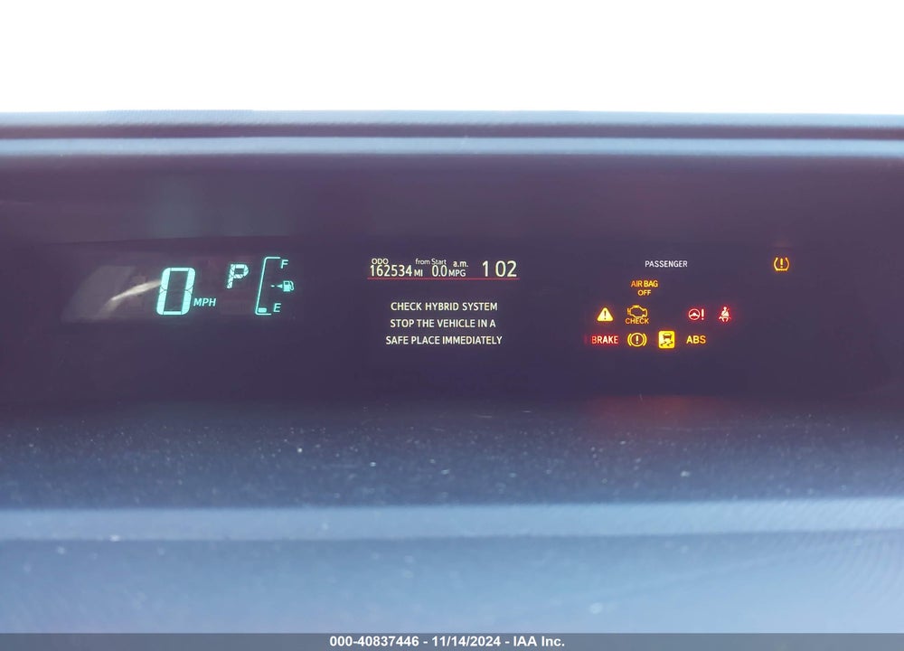2013 TOYOTA PRIUS C ONE VIN: JTDKDTB35D1542121
