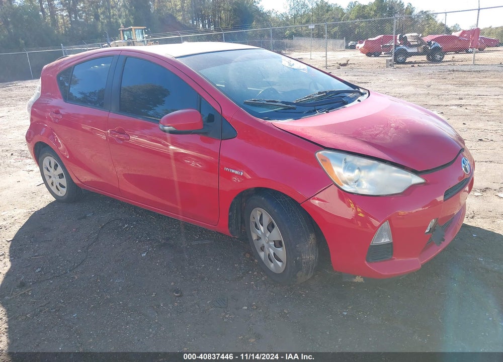 2013 TOYOTA PRIUS C ONE VIN: JTDKDTB35D1542121