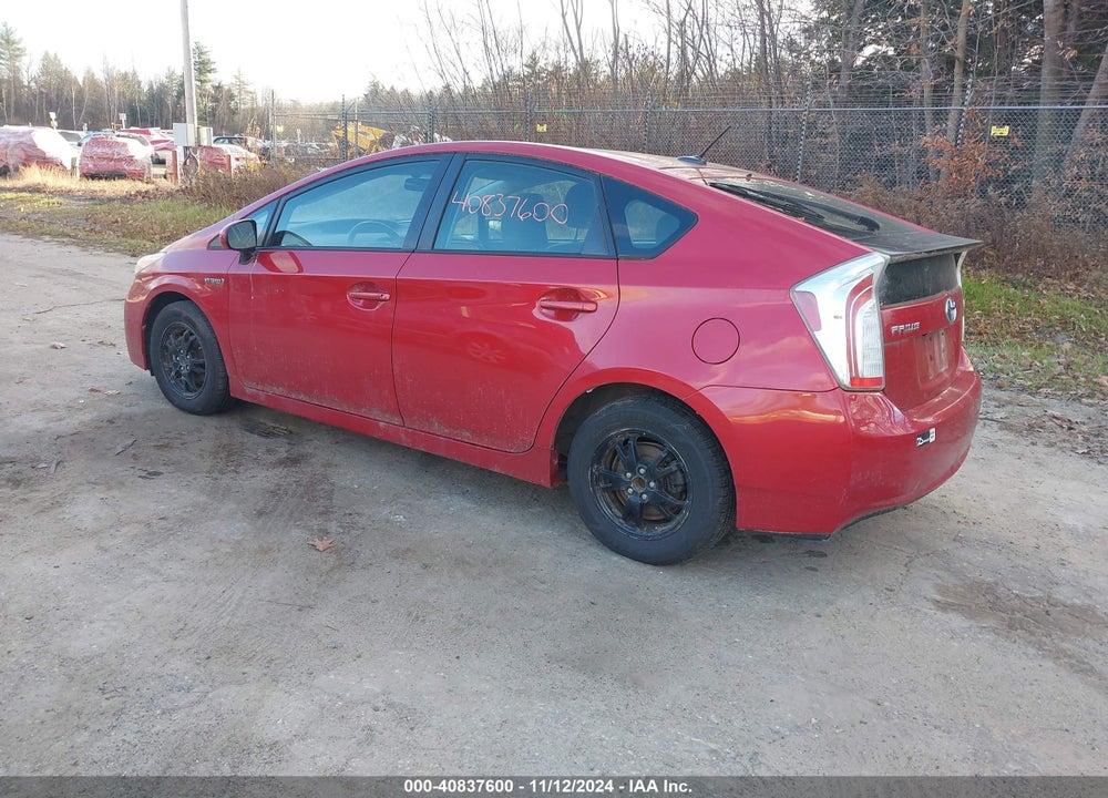 2013 TOYOTA PRIUS THREE VIN: JTDKN3DU5D0343286