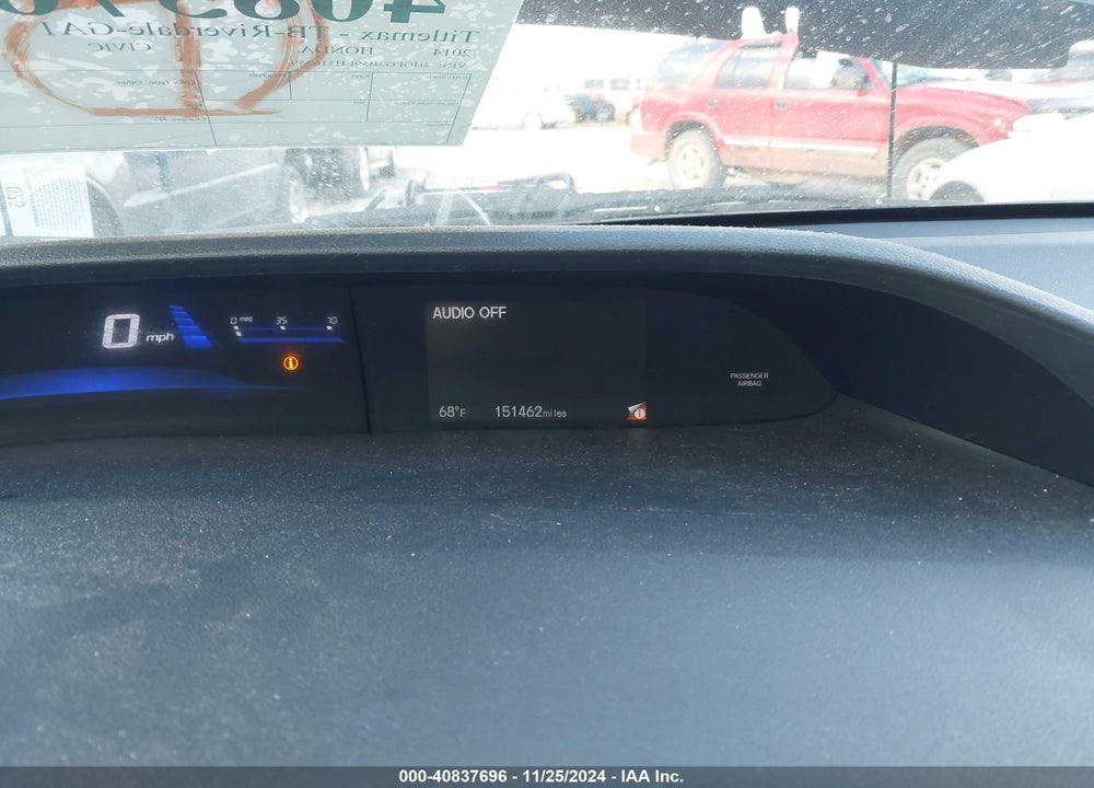 2014 HONDA CIVIC LX VIN: 2HGFG3B59EH516359