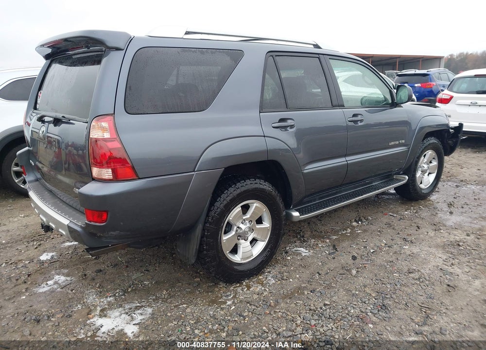 2004 TOYOTA 4RUNNER LIMITED V6 VIN: JTEBU17RX40024489