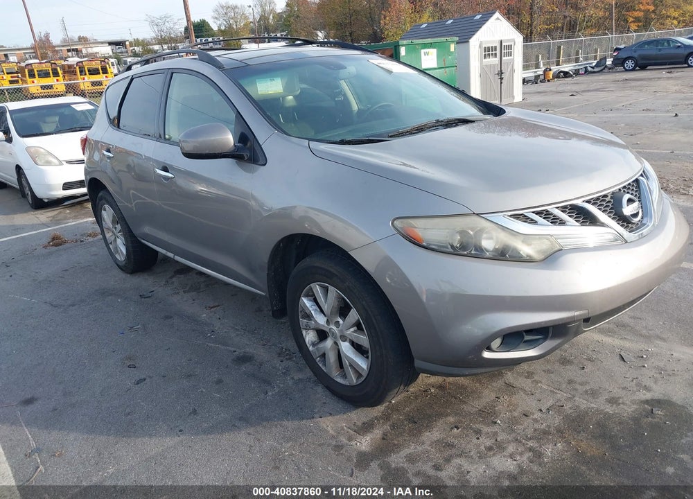 2012 NISSAN MURANO SL VIN: JN8AZ1MWXCW240306