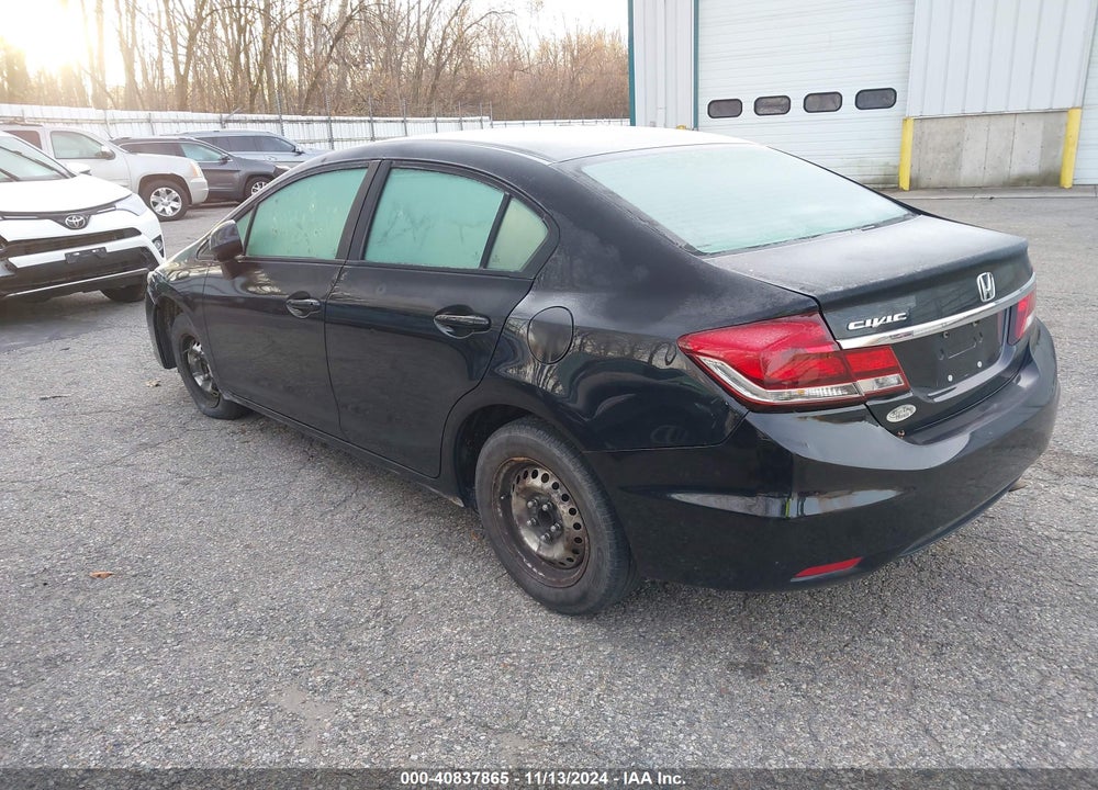 2013 HONDA CIVIC LX VIN: 19XFB2F50DE000418