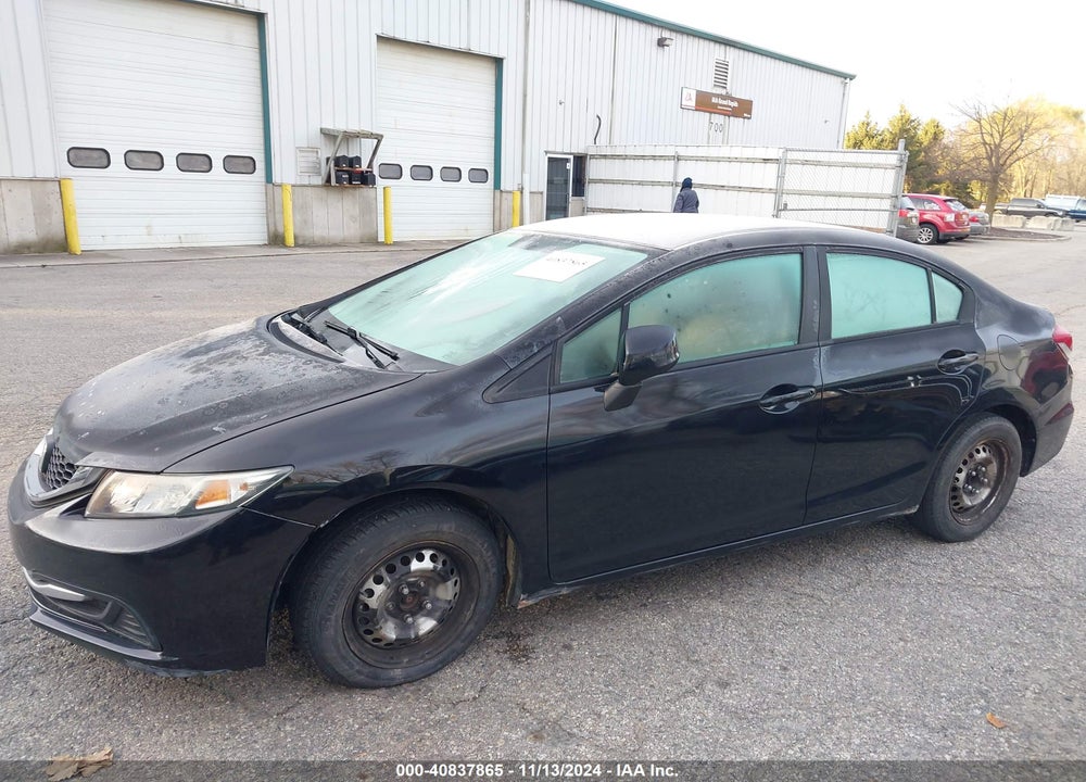 2013 HONDA CIVIC LX VIN: 19XFB2F50DE000418
