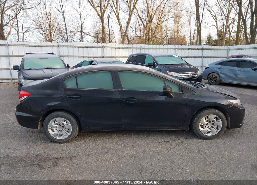 2013 HONDA CIVIC LX VIN: 19XFB2F50DE000418