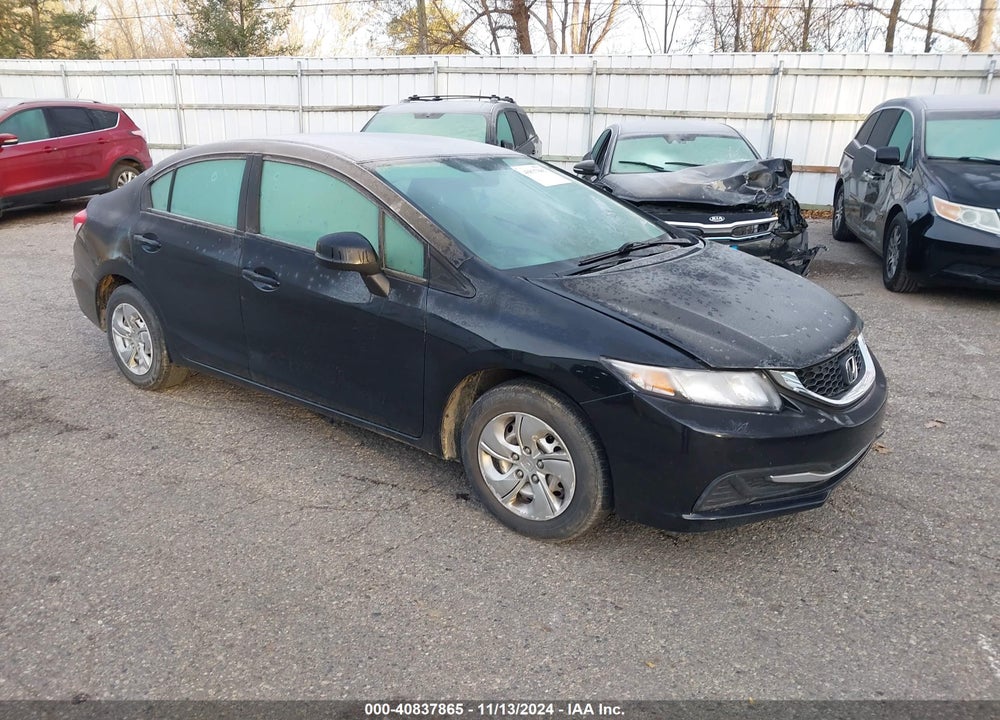 2013 HONDA CIVIC LX VIN: 19XFB2F50DE000418