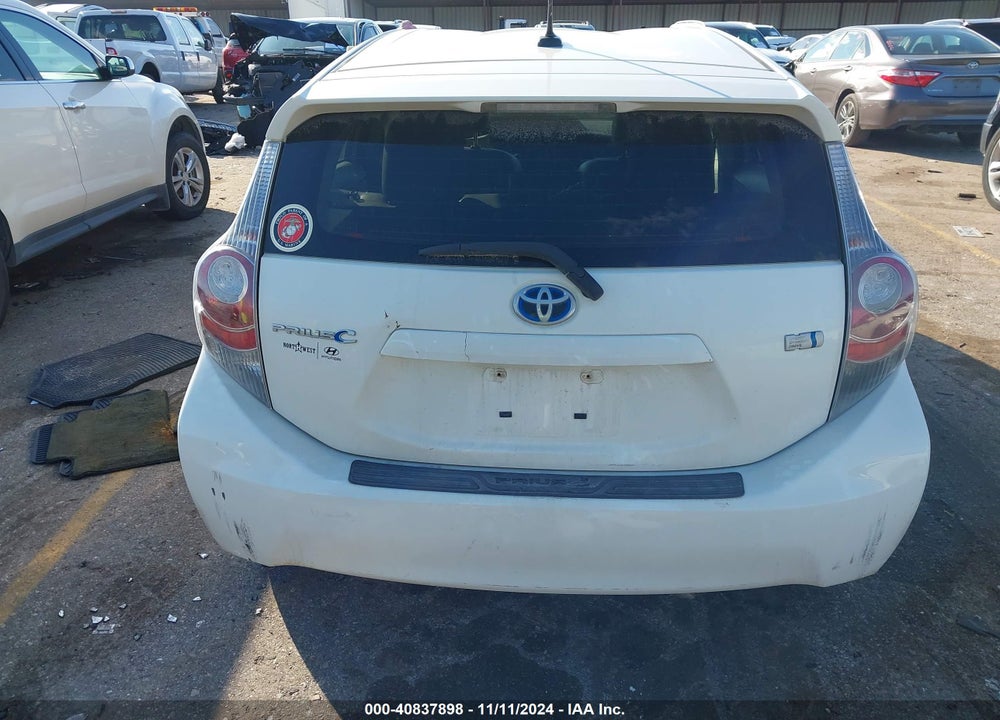 2012 TOYOTA PRIUS C FOUR VIN: JTDKDTB32C1021968