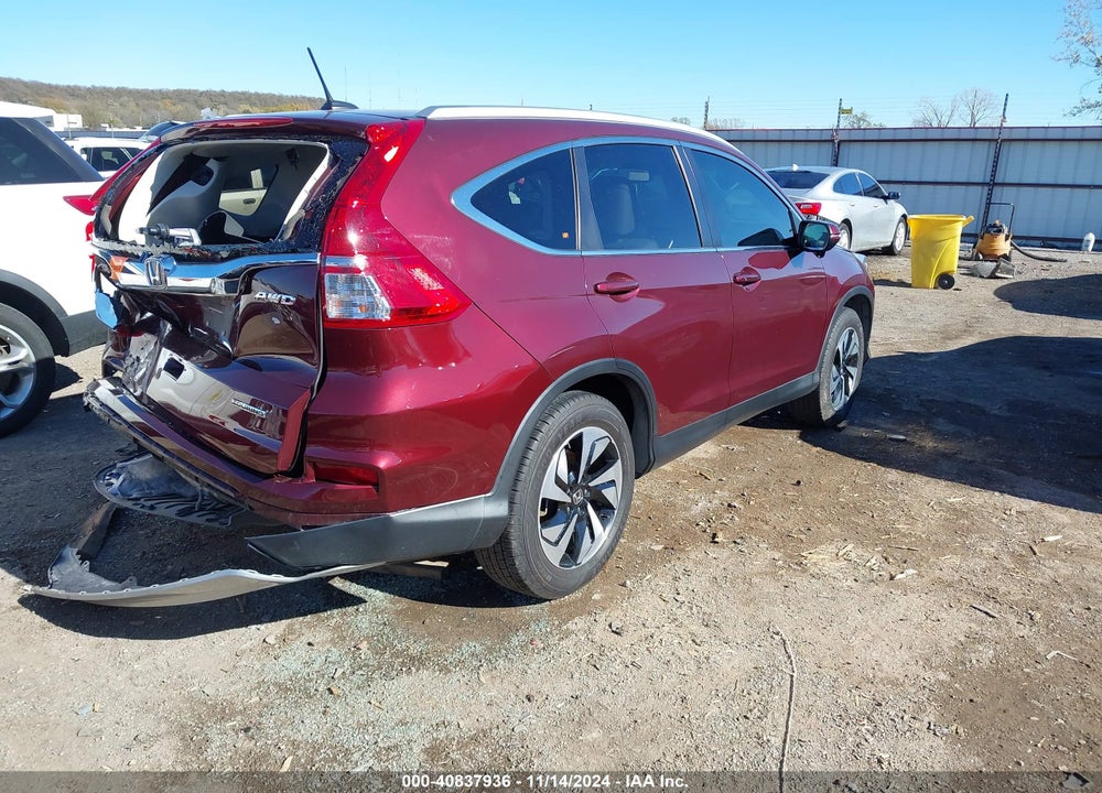 2016 HONDA CR-V TOURING VIN: 5J6RM4H91GL083818