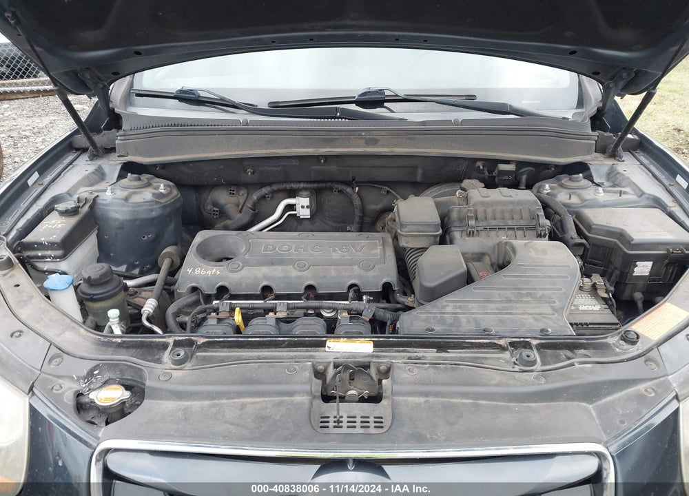 2011 HYUNDAI SANTA FE GLS VIN: 5XYZGDAB8BG015434