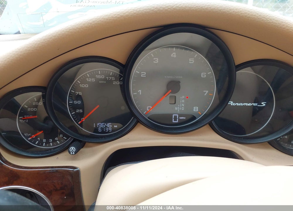 2013 PORSCHE PANAMERA 4S/S VIN: WP0AB2A78DL060909