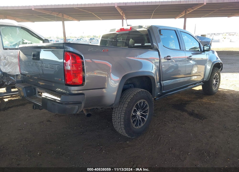 2021 CHEVROLET COLORADO 4WD SHORT BOX ZR2 VIN: 1GCGTEEN1M1285458