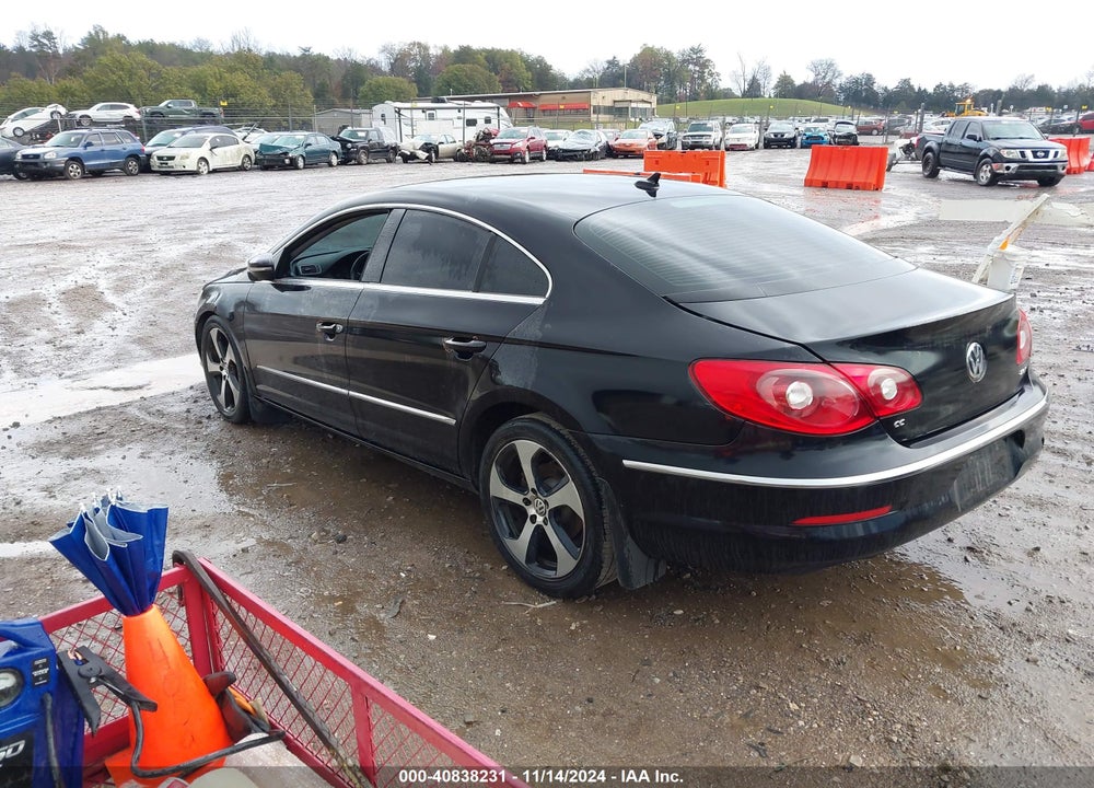 2012 VOLKSWAGEN CC SPORT VIN: WVWNP7AN3CE529051