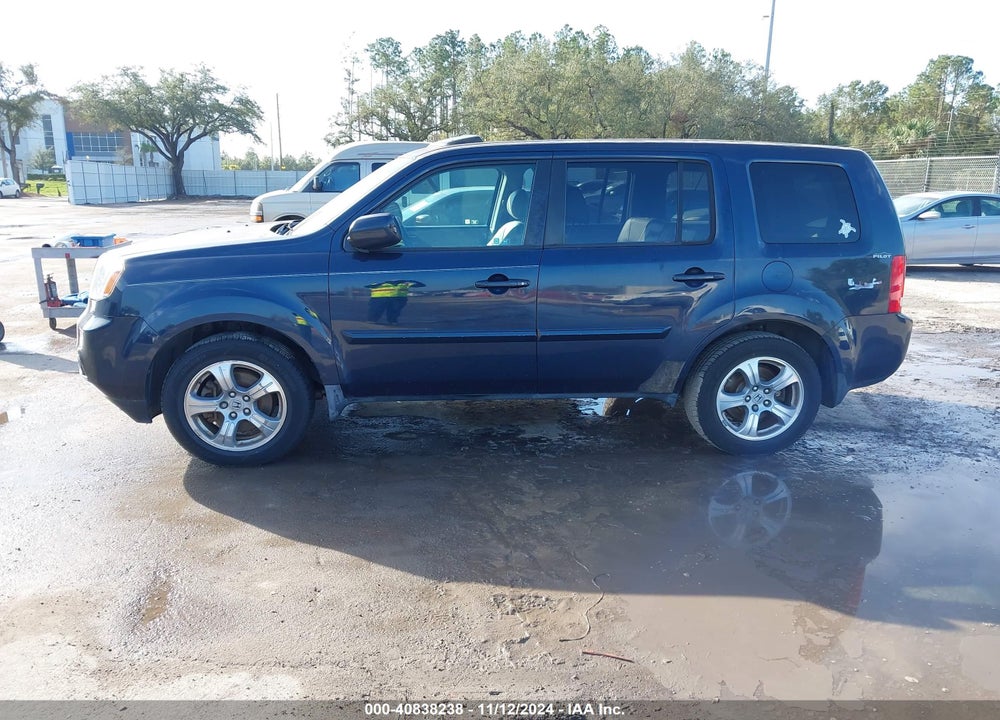 2012 HONDA PILOT EX-L VIN: 5FNYF3H57CB039726
