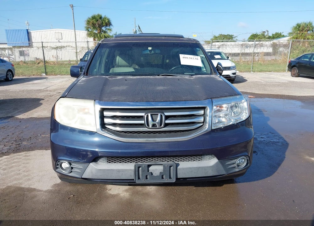 2012 HONDA PILOT EX-L VIN: 5FNYF3H57CB039726