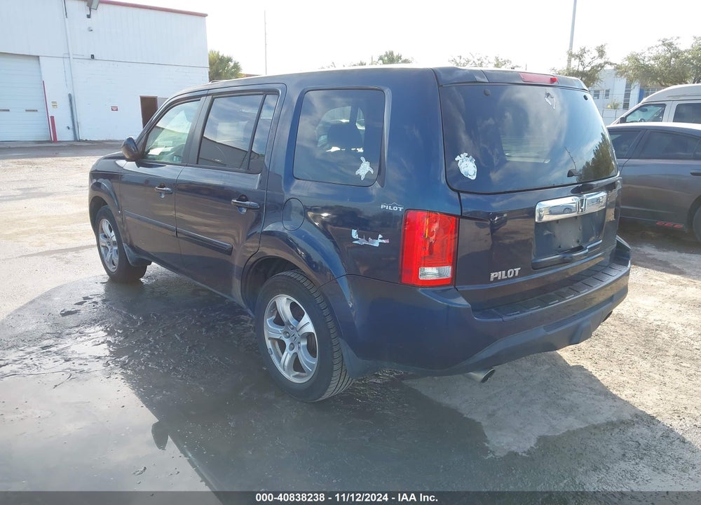 2012 HONDA PILOT EX-L VIN: 5FNYF3H57CB039726