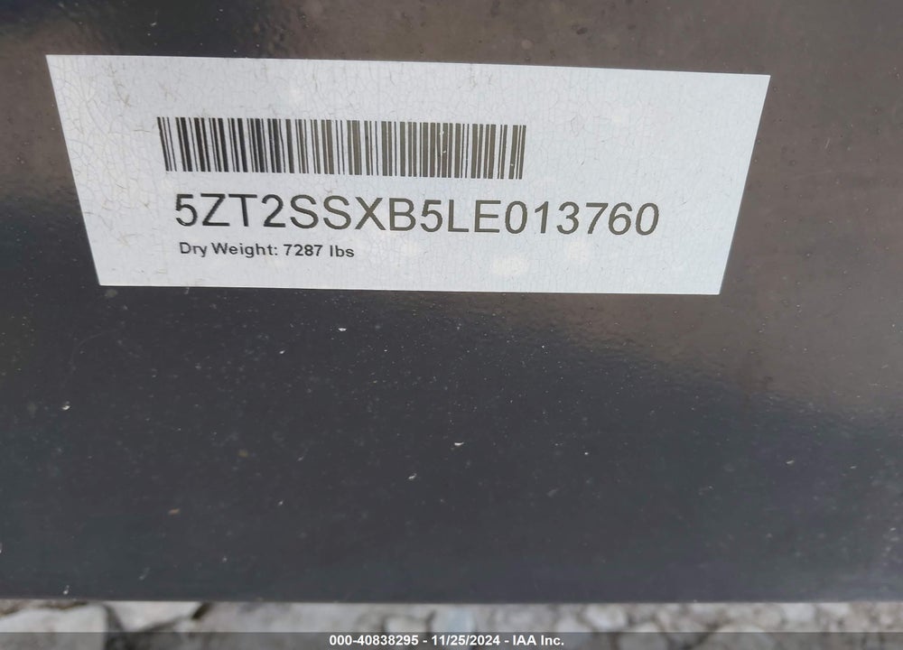 2020 SHAS TA 32D VIN: 5ZT2SSXB5LE013760