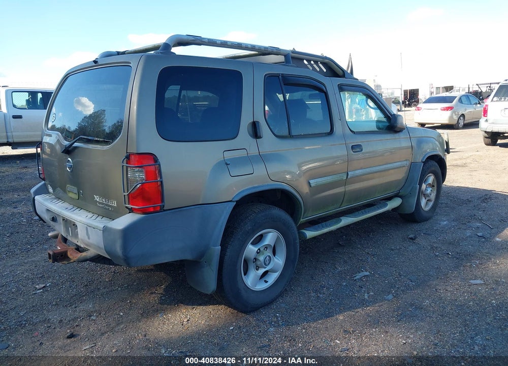 2002 NISSAN XTERRA XE S/C W/VSS VIN: 5N1MD28T92C535549