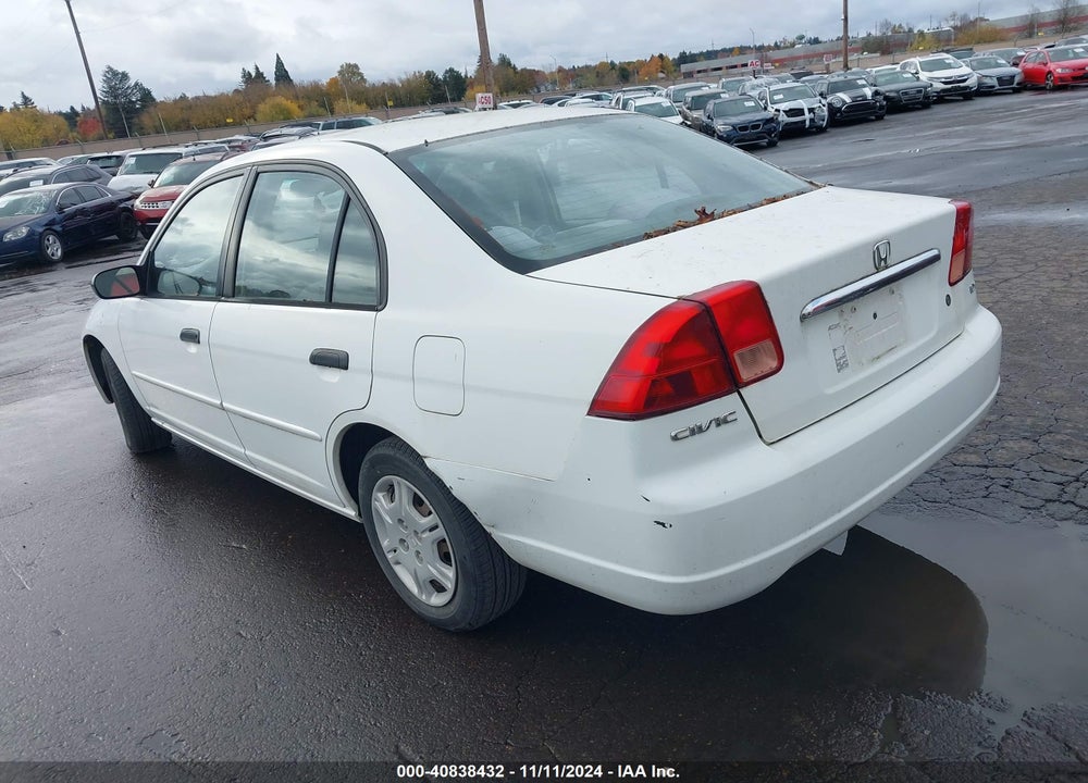 2001 HONDA CIVIC LX VIN: 2HGES15571H600877