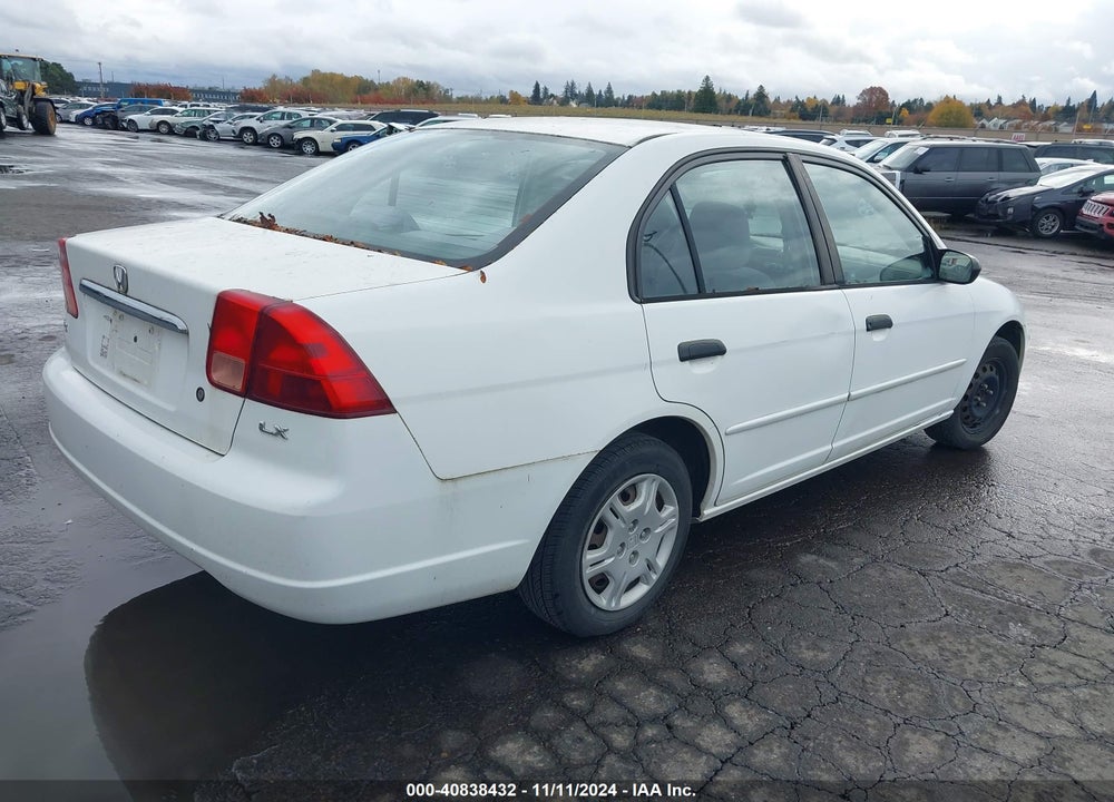 2001 HONDA CIVIC LX VIN: 2HGES15571H600877