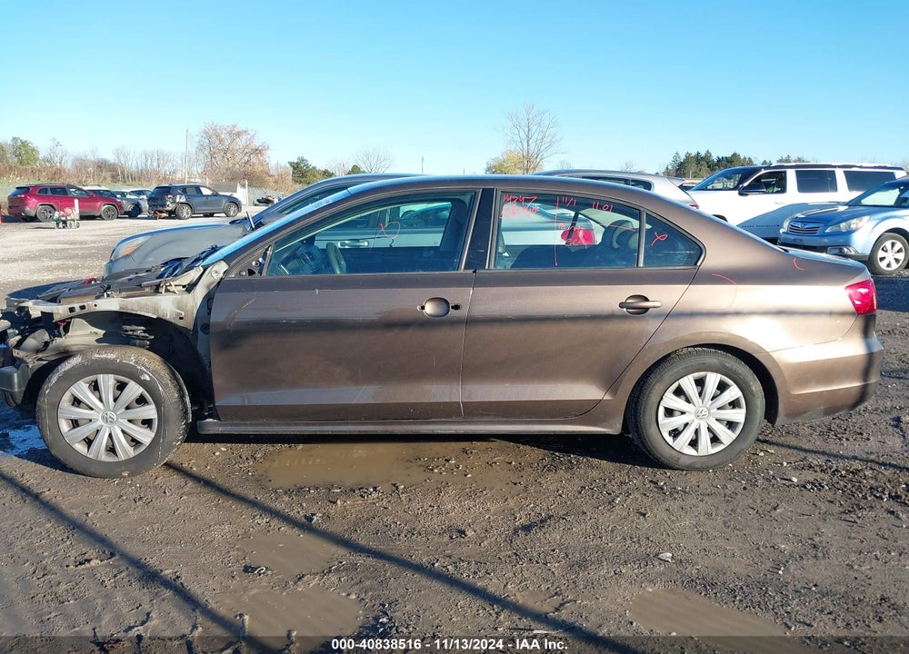 2014 VOLKSWAGEN JETTA 2.0L S VIN: 3VW1K7AJ5EM332127