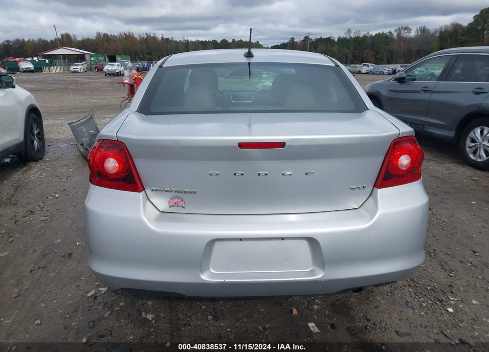 2012 DODGE AVENGER SXT VIN: 1C3CDZCBXCN190047