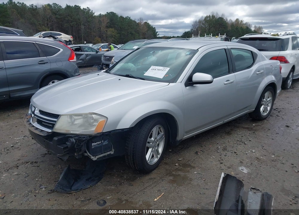 2012 DODGE AVENGER SXT VIN: 1C3CDZCBXCN190047