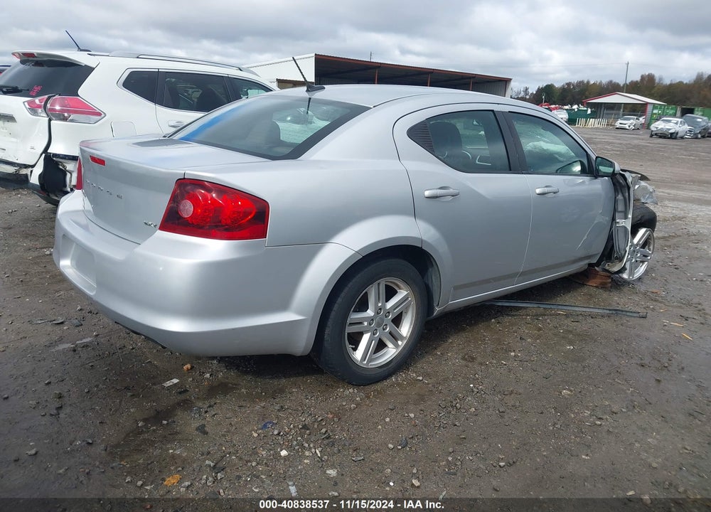 2012 DODGE AVENGER SXT VIN: 1C3CDZCBXCN190047
