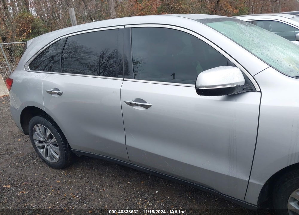 2015 ACURA MDX TECHNOLOGY PACKAGE VIN: 5FRYD4H43FB005207