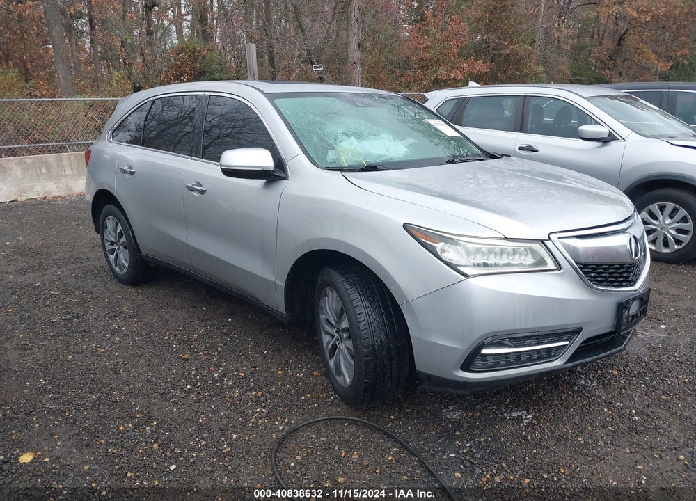 2015 ACURA MDX TECHNOLOGY PACKAGE VIN: 5FRYD4H43FB005207