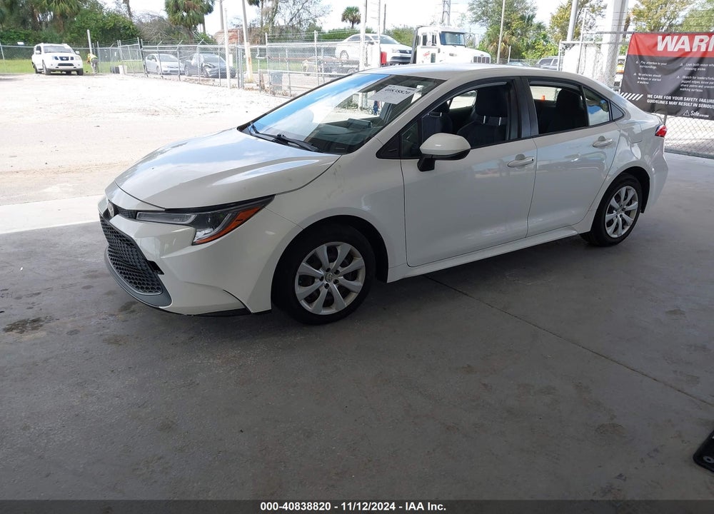 2020 TOYOTA COROLLA LE VIN: JTDEPRAE7LJ102040