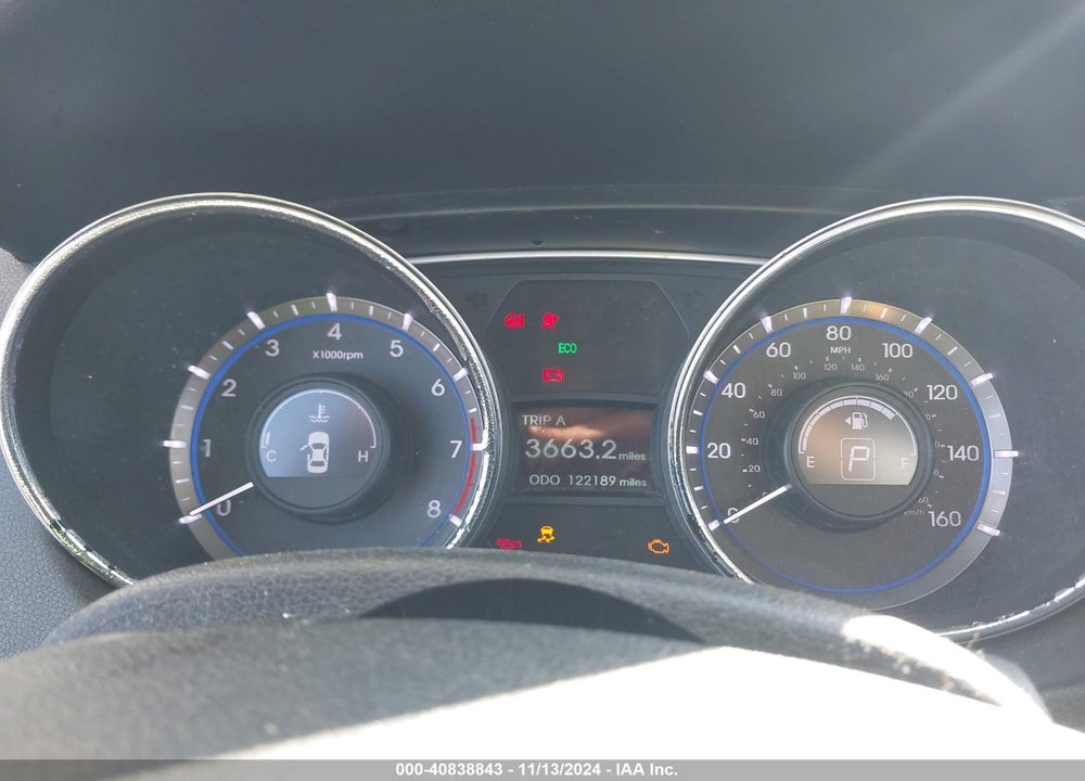 2014 HYUNDAI SONATA GLS VIN: 5NPEB4AC7EH927975