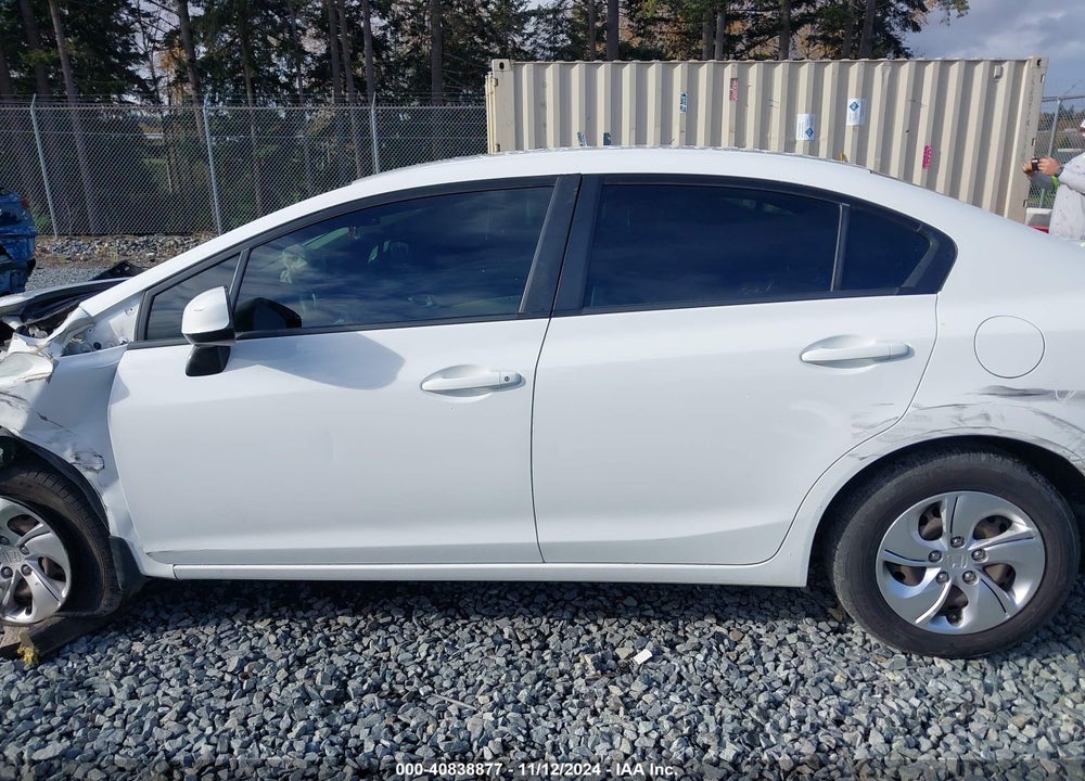 2013 HONDA CIVIC LX VIN: 2HGFB2F56DH523416