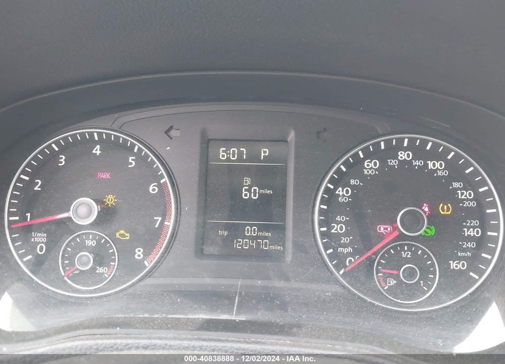 2012 VOLKSWAGEN PASSAT 2.5L S VIN: 1VWAH7A3XCC066912