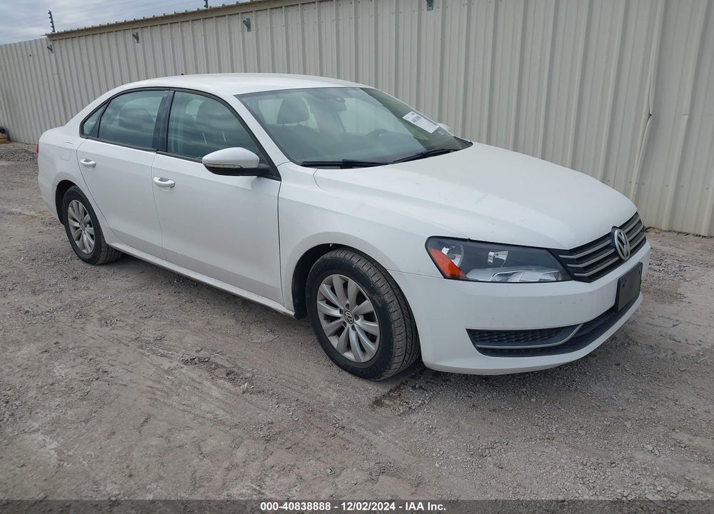 2012 VOLKSWAGEN PASSAT 2.5L S VIN: 1VWAH7A3XCC066912