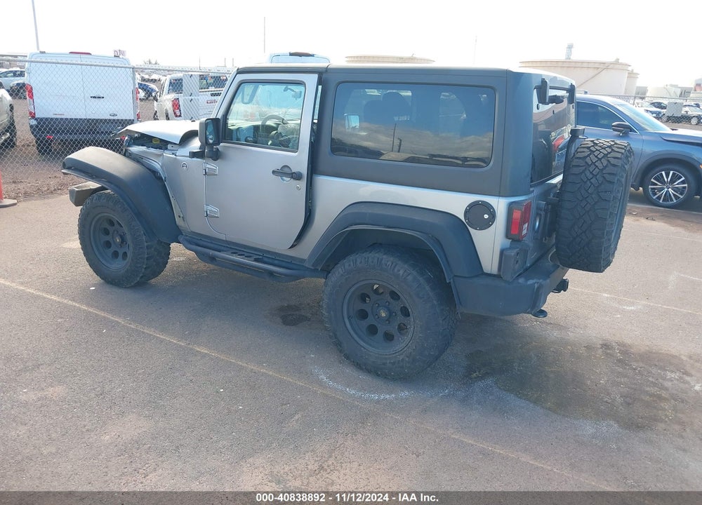 2016 JEEP WRANGLER SPORT VIN: 1C4AJWAG8GL323530