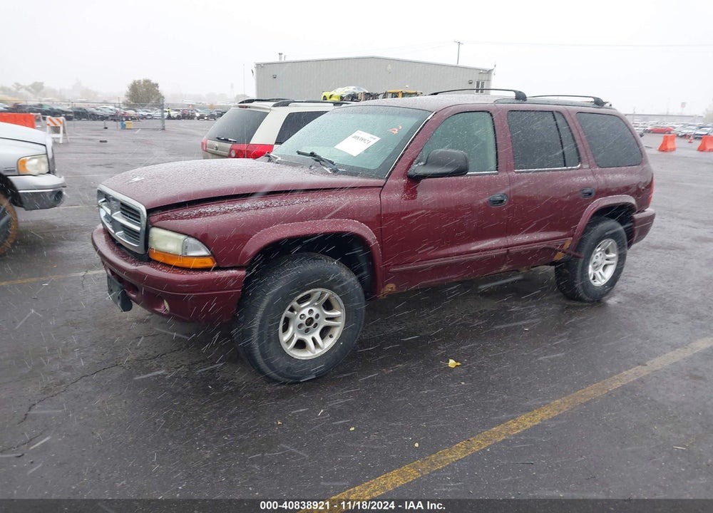 2002 DODGE DURANGO SLT VIN: 1B4HS48N82F134711