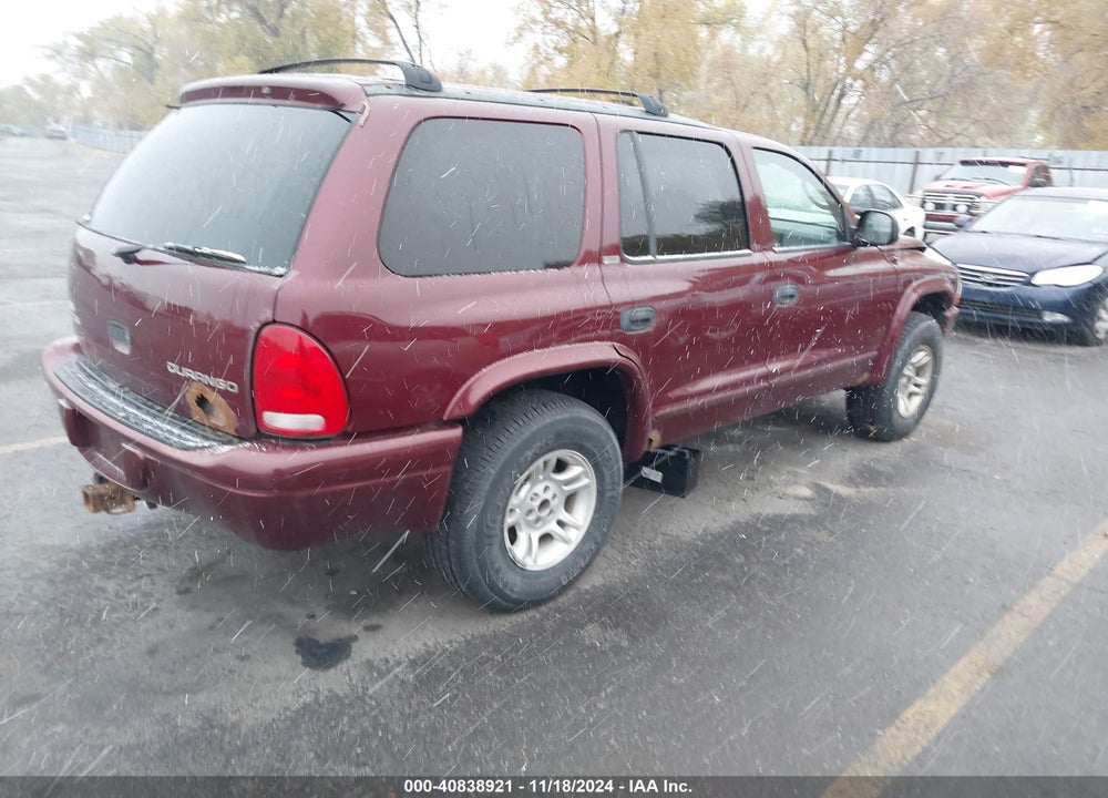 2002 DODGE DURANGO SLT VIN: 1B4HS48N82F134711