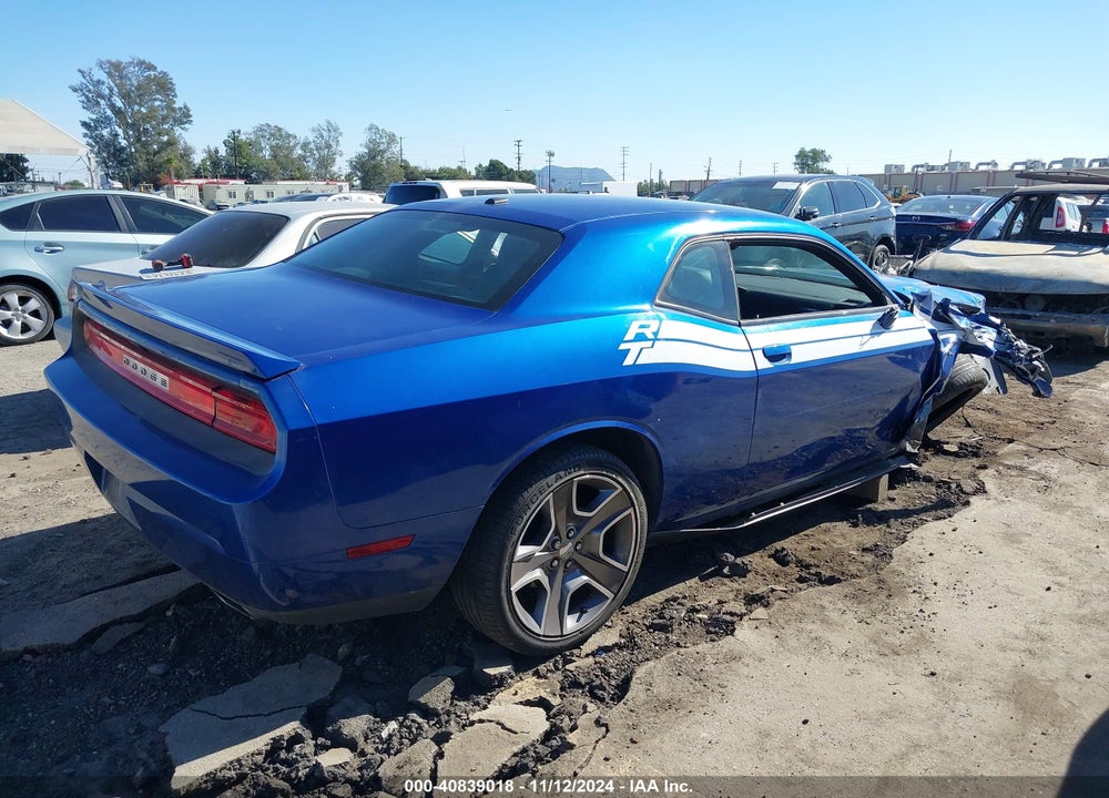 2012 DODGE CHALLENGER R/T VIN: 2C3CDYBT1CH262217