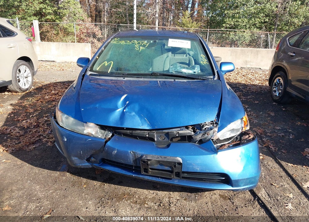 2008 HONDA CIVIC LX VIN: 1HGFA165X8L098885