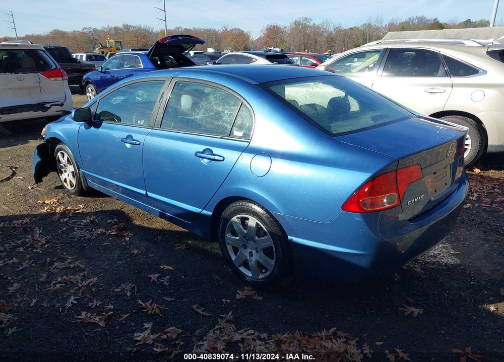 2008 HONDA CIVIC LX VIN: 1HGFA165X8L098885
