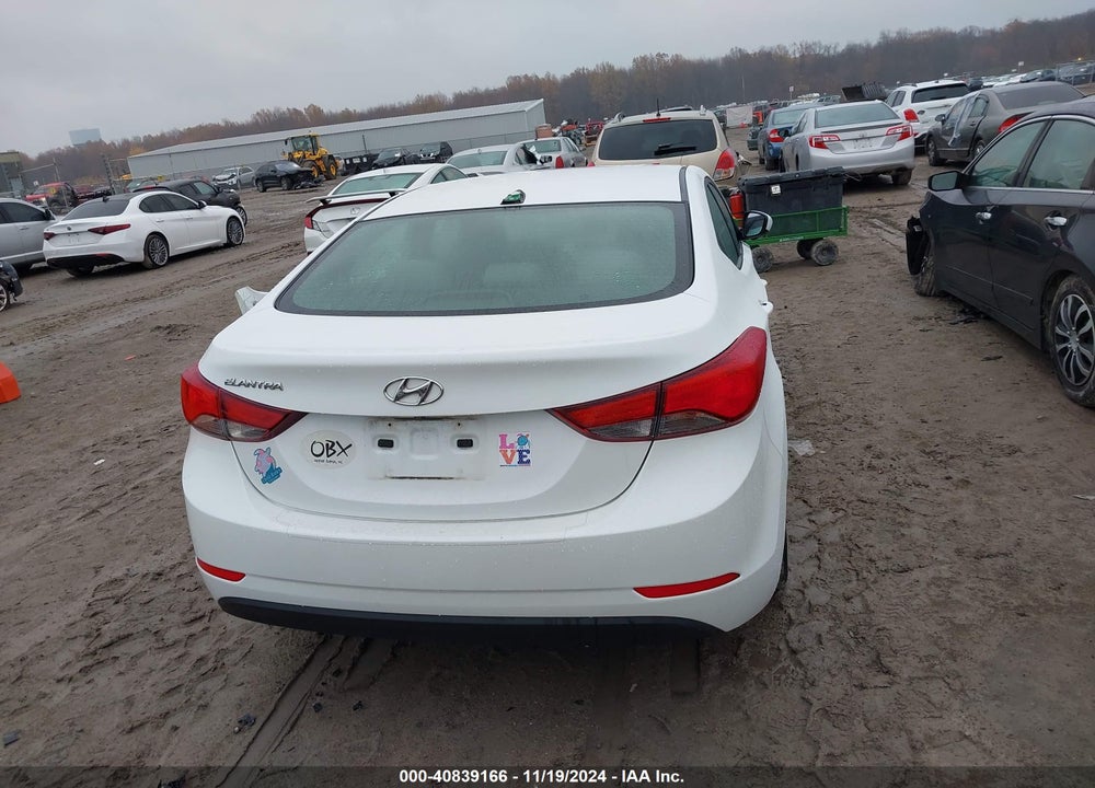 2016 HYUNDAI ELANTRA SE VIN: 5NPDH4AE5GH742998